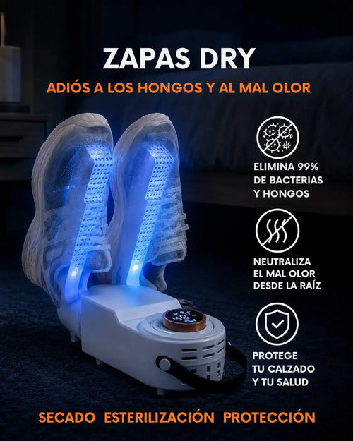 Zapas Dry - Elimina Hongos y Mal Olor del Calzado con Luz UV Antibacterial