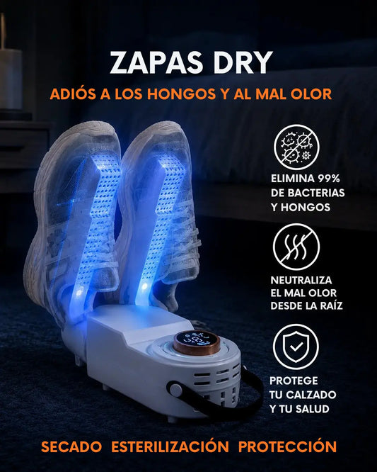 Zapas Dry - Elimina Hongos y Mal Olor del Calzado con Luz UV Antibacterial