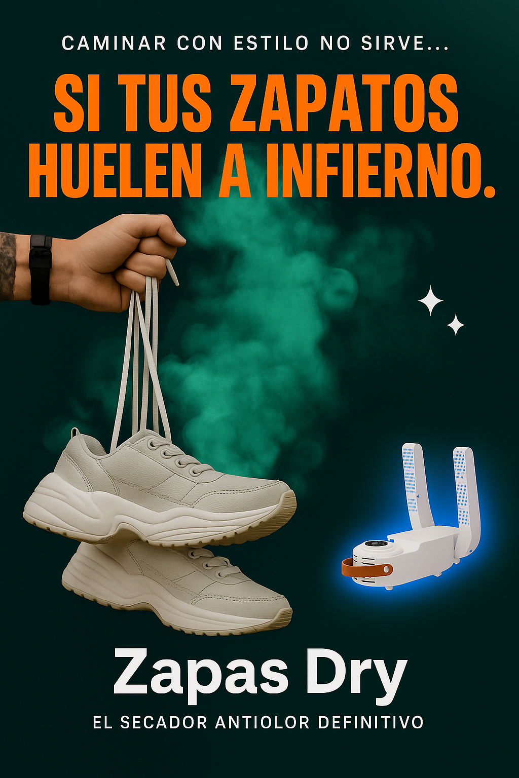 Zapas Dry - Secador Antibacterial de Calzados